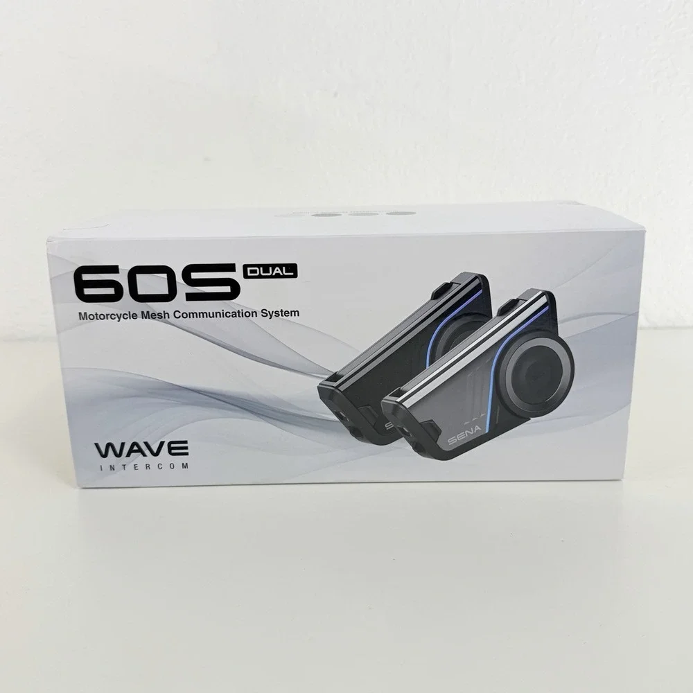 SENA 60S Motorcycle Communication Headset with WAVE, Mesh, Bluetooth DUAL PACK